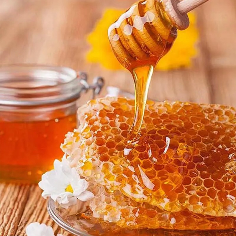 4PCS 6 inch Honey Dipper Sticks Honey Spoon, Wooden Honey
