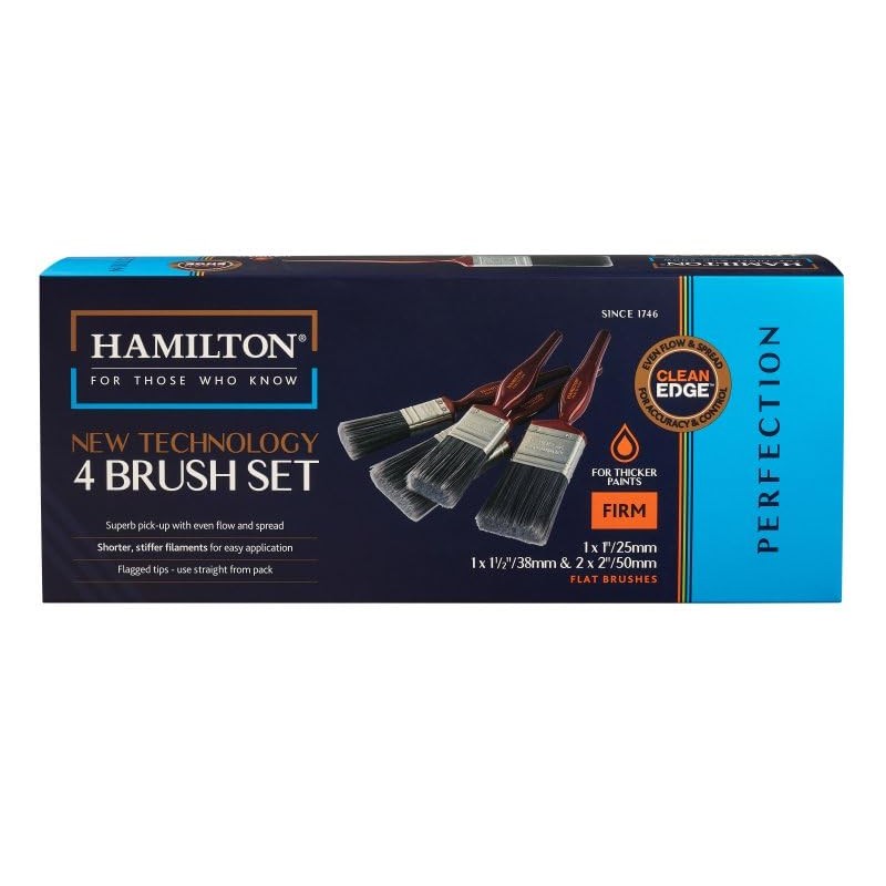 Hamilton Perfection Clean Edge New Technology Paint Brush Set x