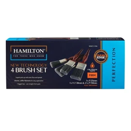 Hamilton Perfection Clean Edge New Technology Paint Brush Set x 4