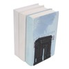 4 Pcs Metal Bookends Anti Slip Exquisite Unique Design Black