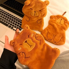 [BBT4] Animal friends hand towel kitchen bathroom towel capybara cute design G animal towel black duck 4ea