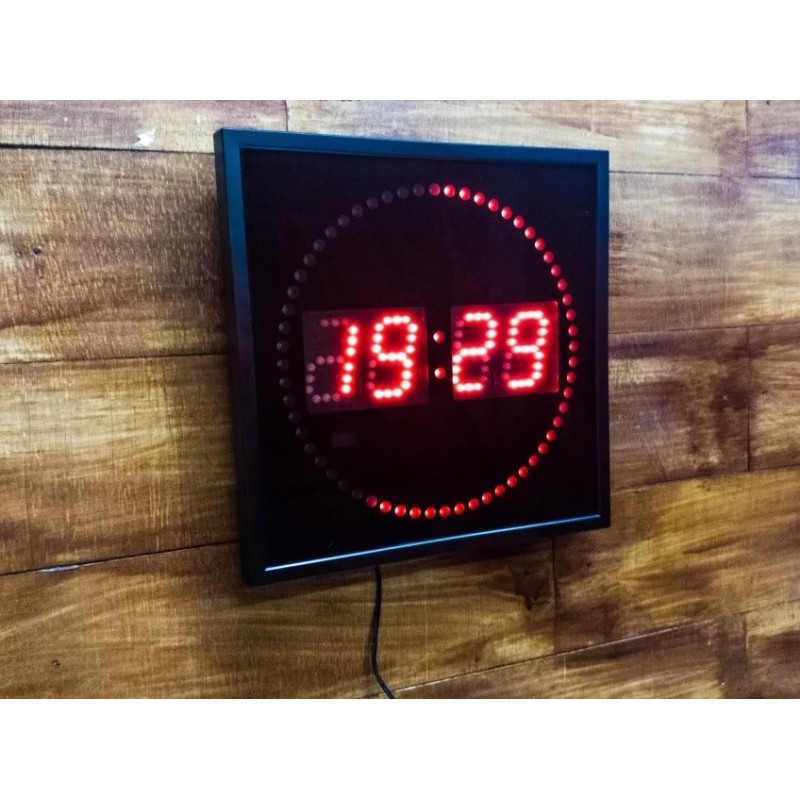 Gadiz Reloj Pared Digital Gadiz Cuadrado Gigante Elegante Segunder