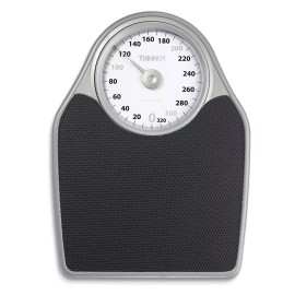 Thinner Extra-Large Dial Analog Precision Bathroom Scale Up to 330 lbs.