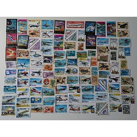 100 Different Aeroplanes/Aircraft Stamps Collection - Planes (Stamps for Collector)