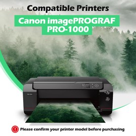 AOTMENDI PFI-1000PBK Ink Cartridge 80ml Pigment PFI 1000 Ink Tank Replacement for Canon imagePROGRAF PRO-1000 Printer (1-Pack, Photo Black)