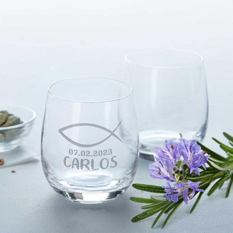 Leonardo Tea Light with Engraving, Gift for Confirmation for Girls