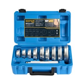 KOOPOOL 10-Pieces Wheel Bearing Press Kit: Includes Seal Driver, 9 Bearing Adapters, and Seal Installer for Efficient Bearing Installation, Universal Bearing Race and Seal Bushing Driver Install Set