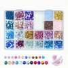 24 Colours Resin Rhinestones Kits 3500Pcs 3-4mm Flatback Round Nail