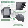 Priprilod Cloth Passenger Side Bottom Replacement Seat Cover Gray(X8) Compatible