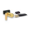 Clipper Shiny Gold full Metal lighter Refillable+clipper box+raw three tree