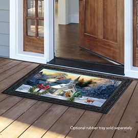 Briarwood Lane Come All Ye Faithful Winter Doormat Church Cardinal Indoor Outdoor 30" x 18"