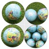 OHPHCALL Creative Earth Pattern Golf Practice Balls Durable Swing Training