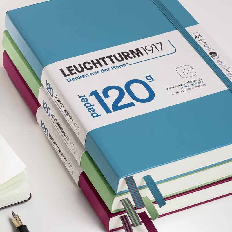 Leuchtturm1917 Notebook, 120 g/m² Paper Edition, Hardcover, Medium/A5, 367127, Rising