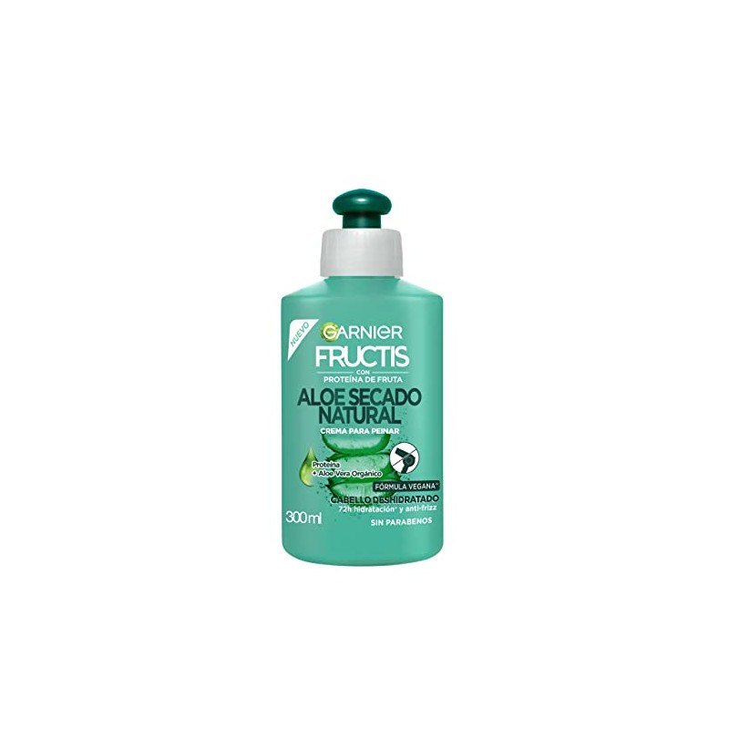 Garnier Fructis Crema para Peinar, Aloe Hidra Bomb, 300 ml