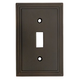 Cosmas 25053-ORB Oil Rubbed Bronze Single Toggle Switch Plate Switchplate Cover