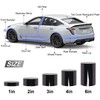 Lypumso Gloss Black Vinyl Wrap for Chrome Delete, 6 Inch