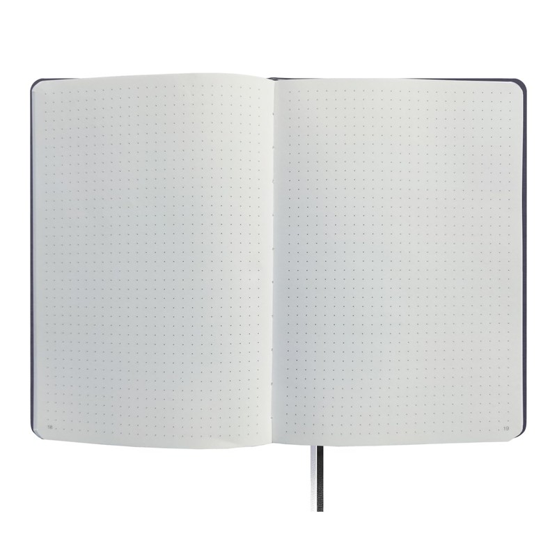 Lanybook | A5 Leather Notebook | in Blue | Dotted