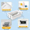 SRGAFIX Collapsible Baby Bathtub with Smart Temperature Display & Bath