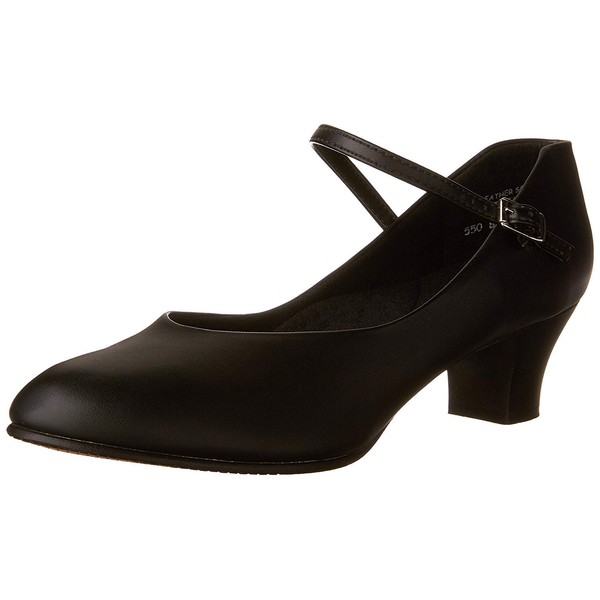 Capezio Women's Jr. Footlight Character Shoe,Black,6 M US
