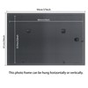 XYFBYSH 22x35 Picture Frame Solid Wood Black, Display 20"x33" (With