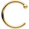 20 Gauge 1/4" Body Candy Solid 14k Yellow Gold Small