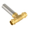 EFIELD MH-361T 1/2-Inch Copper Press Connection Tee,Stainless Steel Water Hammer
