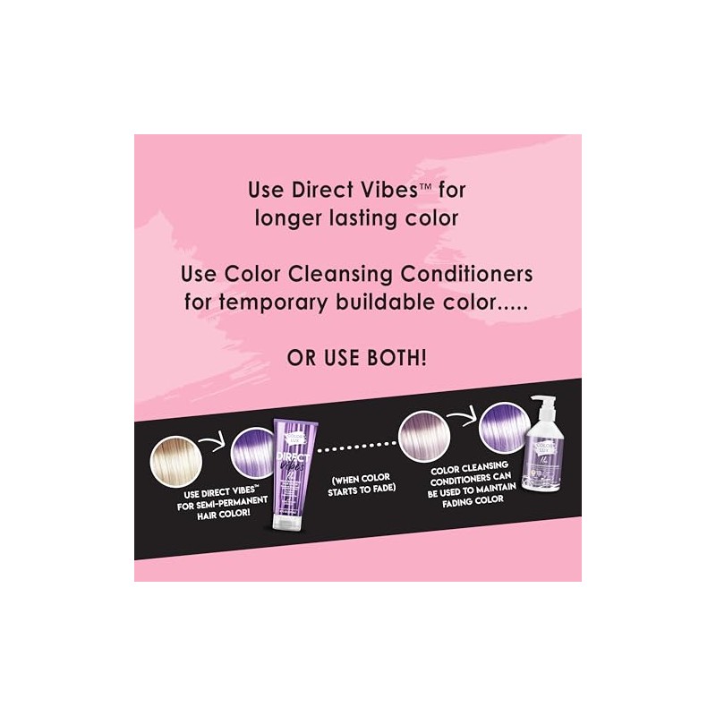 Color Lux Tinte semipermanente para el cabello Direct Vibes, lila,