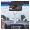 smilfuy Bling Elephant Diamond Car Mirror Interior Hanging Ornament, Lucky