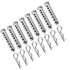 8-20Pack Multisize Flat Head Adjustable Clevis Pin,with Multi-Hole Cylindrical Pin