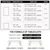 Arquiel Tropical Palm Leaf Tablecloth Waterproof, Summer Floral Bordered Rectangle