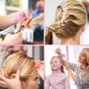 Laroal Three-Row Hair Comb, Hairdressing Comb with Pointed Stem, Double