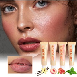 Exfoliante de labios, kit de exfoliación de labios - Exfoliante labial hidratante exfoliante labial - Juego de exfoliantes labiales 4X, productos para el cuidado de los labios, rellenadores de labios,