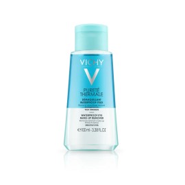 Desmaquillante bifásico Vichy Pureté Thermale Waterproof para piel ojos sensibles por unidad - volumen de la unidad de 100mL