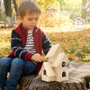 Lyfreen DIY Bird Houses for Outside Pine Wooden Bird House