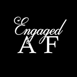 Engaged AF 6" Vinyl Car Decal - [White]