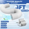 RDXTIK Magnetic Dryer Vent Connector, DV180 Airtight Seal Dryer Vent