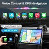JATAZA 7" Wireless Apple CarPlay Android Auto Screen for Car