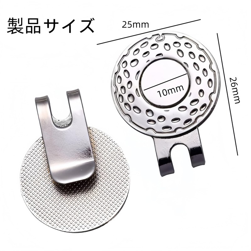 Ai-OUMLEEF 3pcs Golf Cap Clip Golf Marker Fashion Golf Cap
