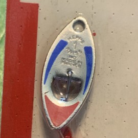 Mepps Rare Mepps Kriss Killer #1 Vintage Fishing Lure Spinner Spoon France Carded Silv