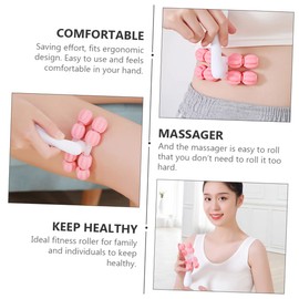 FRCOLOR 3 Pcs Multi-purpose Massage Roller Muscle Relaxer Handheld Rolling Massager Body Massager