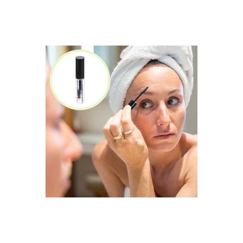 Gel Moldeador de Cejas Transparente 10g, 2 Piezas para Maquillaje