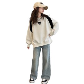 KOSIKINI Kids' Clothing, Jersey, Girls Setup, Autumn, Trainer, Denim Pants, Top and Bottom Set, Jersey, Girls, Setup, Kids, Casual, Korean, Stylish, Cute, Elementary School Girls, Baby Shower, Set Up,