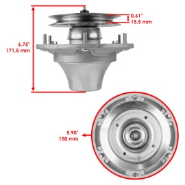 For John Deere Spindle Assembly for John Deere 1580 1585 with 60 62 or 72" Deck TCA13807
