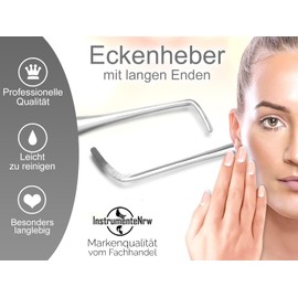 Small Corner Lifter Foot Care Stainless Steel Foot Care Instrument with Long Ends - Nail Lifter Nail Care Double Instrument Pedicure Instrument. Specialist Trade Quality