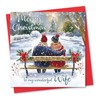 Christmas Card for Wife. Christmas Lake Design. Eco-friendly & UK