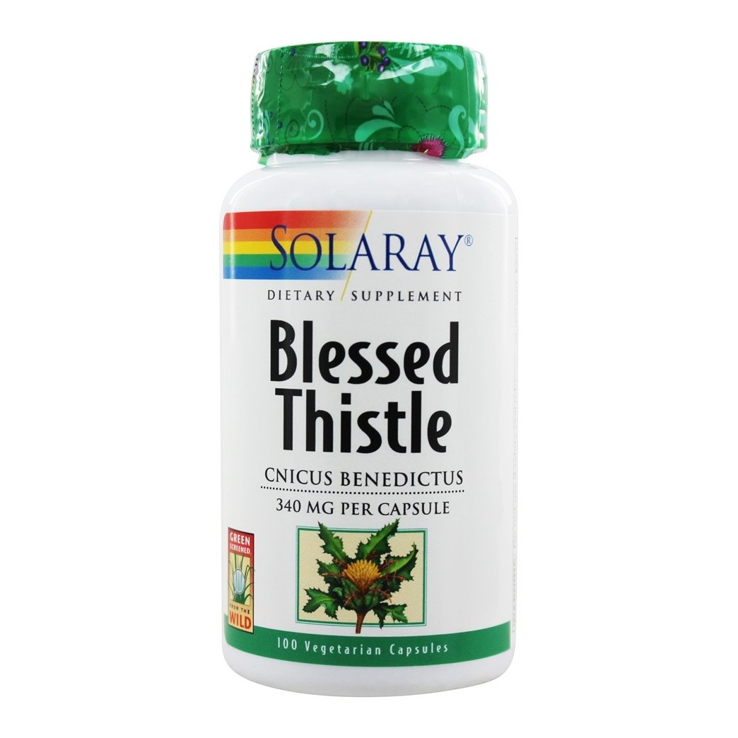 Solaray Blessed Thistle - 340 mg - 100 Capsules