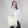 eBuyGB Pack of 5 Cotton Shopper Canvas & Beach Tote