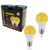 GREENIC 60 Watt Yellow Light Bulbs 2-Pack 120V E26 Base