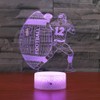SUPERHONGJIHAO Night Light for Children, 3D Rugby LED Lamp with