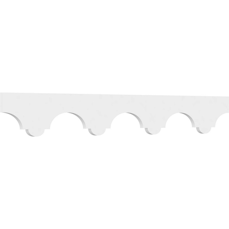 6"H x 5/8"P x 48"L Malta Architectural Grade PVC Running